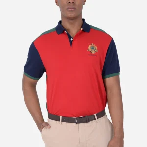 Camiseta Polo Roja/Verde H.L.