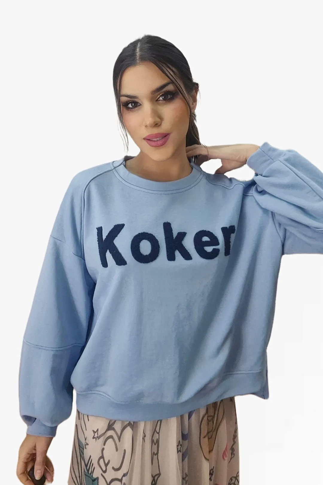 Sudadera Koker Letras Azul - Imagen 5
