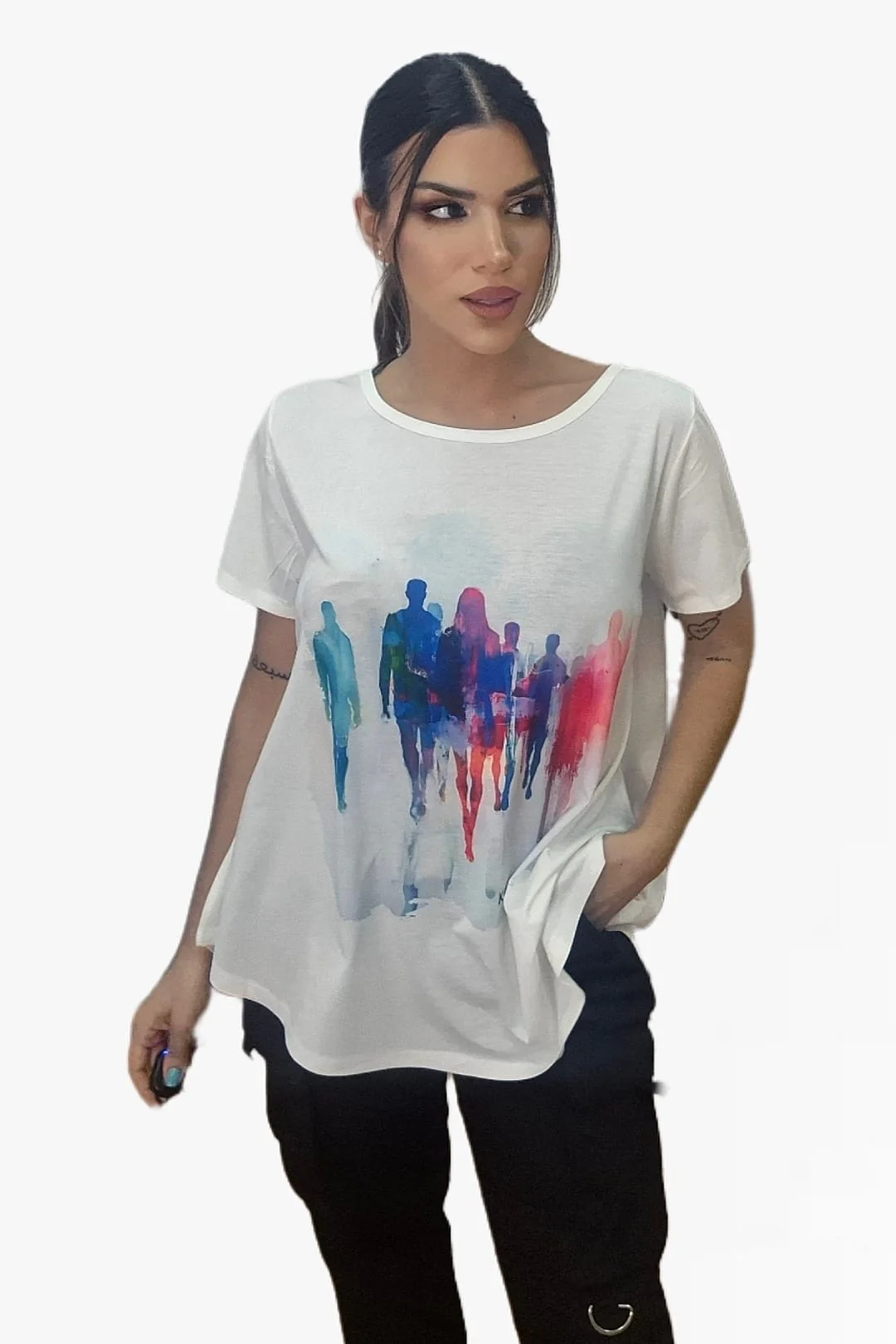 Camiseta Siluetas Acuarela - Imagen 5