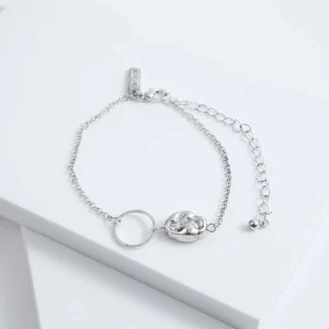 Pulsera Arrecife Plateada Humana