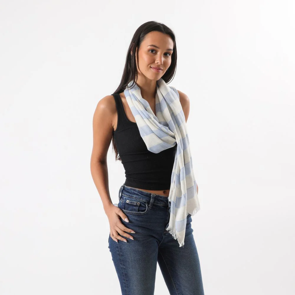 Pañuelo Liso Rodas Celeste Humana - Imagen 3