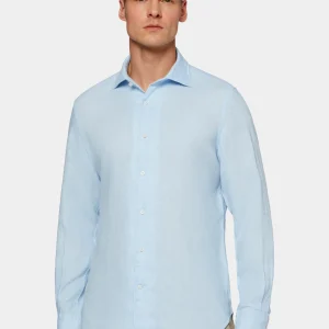 Camisa Azul Lino B.