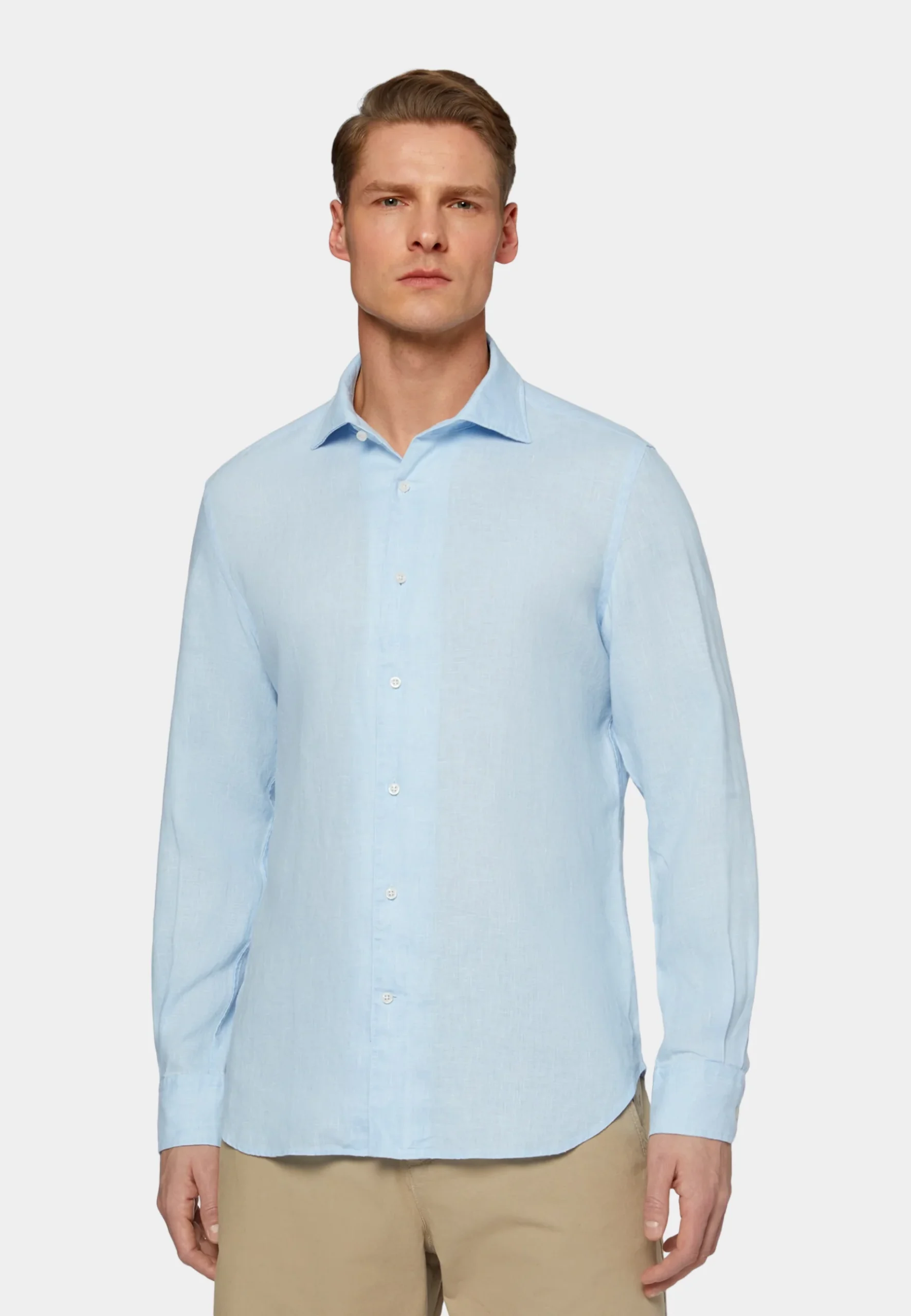 Camisa Azul Lino B.