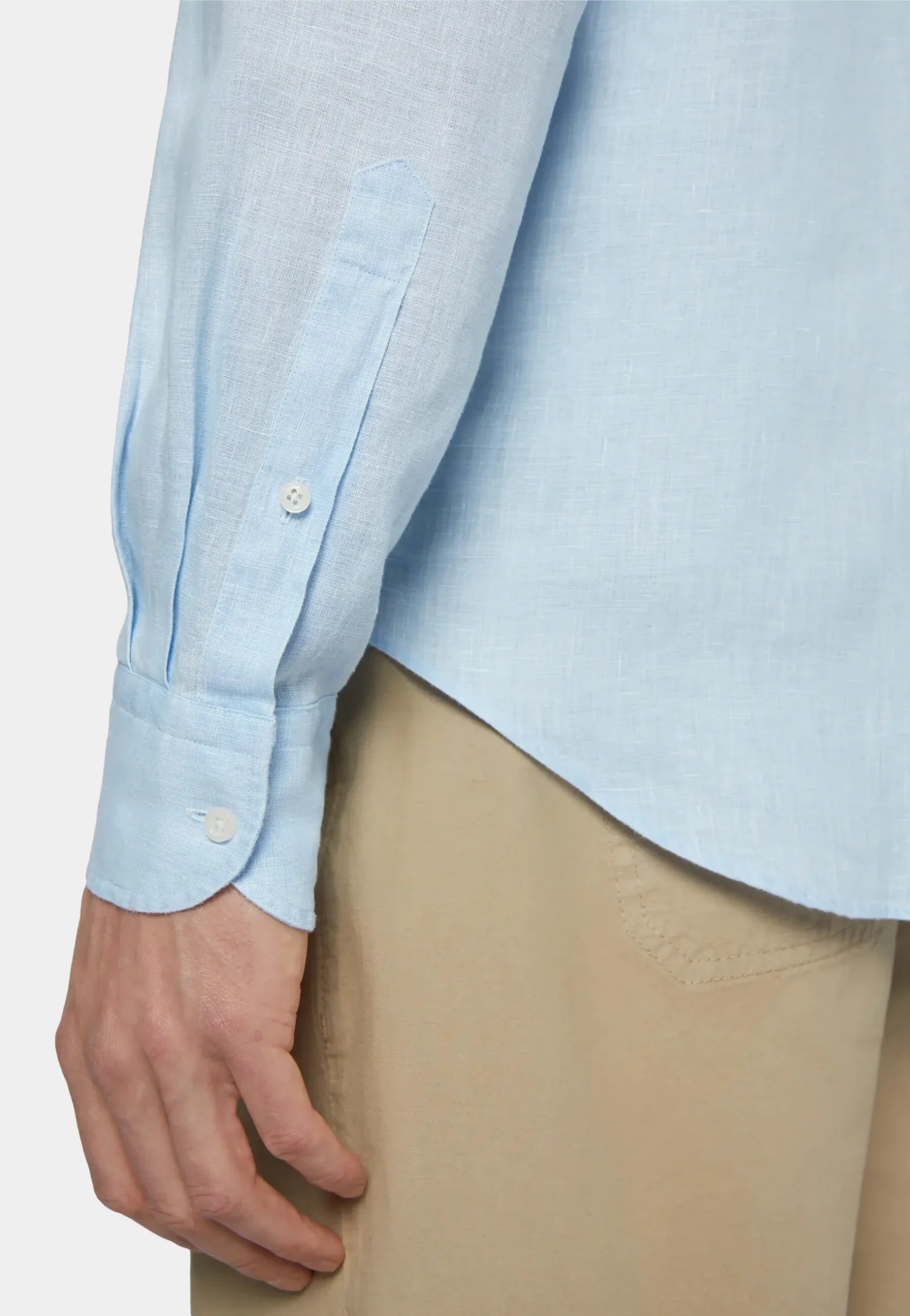 Camisa Azul Lino B. - Imagen 4