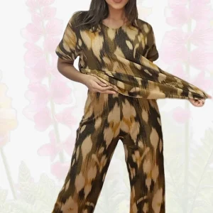 Pantalon Oliva Lurex