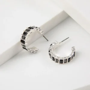 Aros Argolla Buru Negro Tatienne