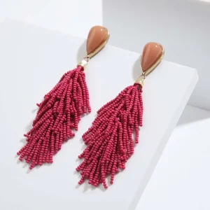 Aros Largos Alicante Fucsia Humana