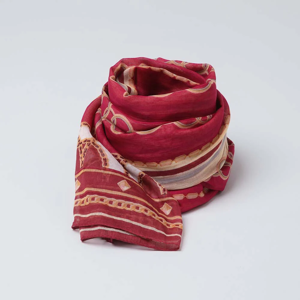 Pa帽uelo Estampado Marine Rojo i-D