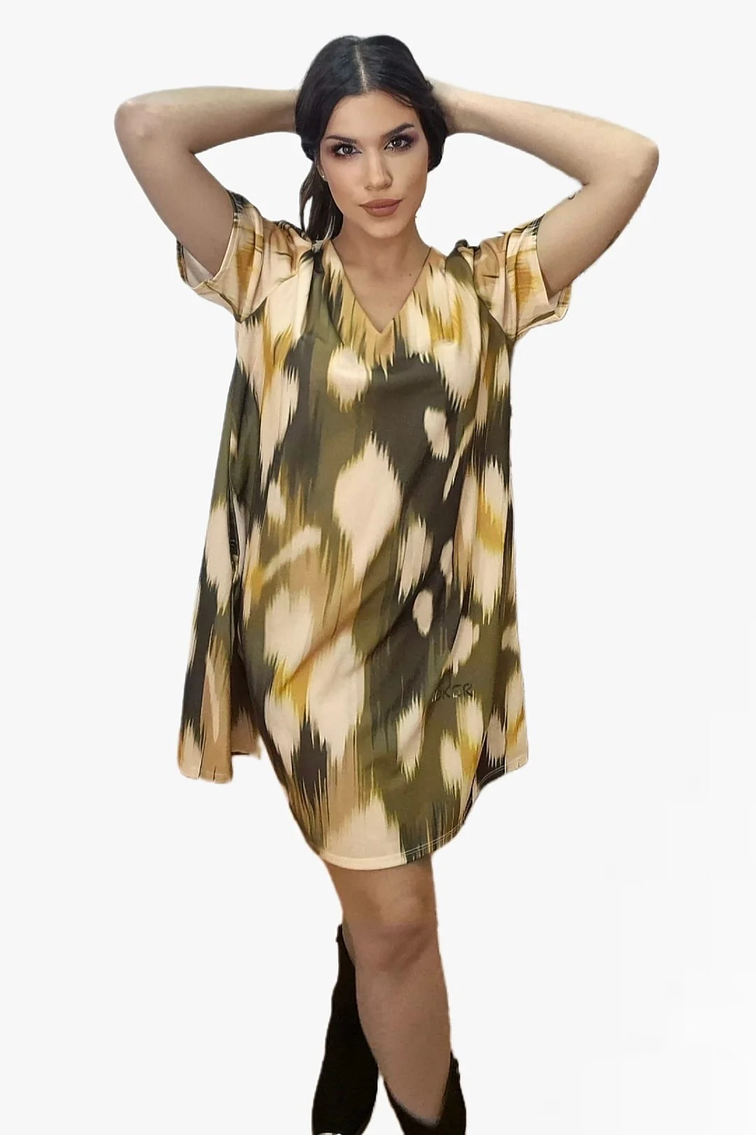 Vestido Print Oliva - Imagen 4