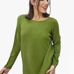 Jersey Punto Cuello Caja Verde