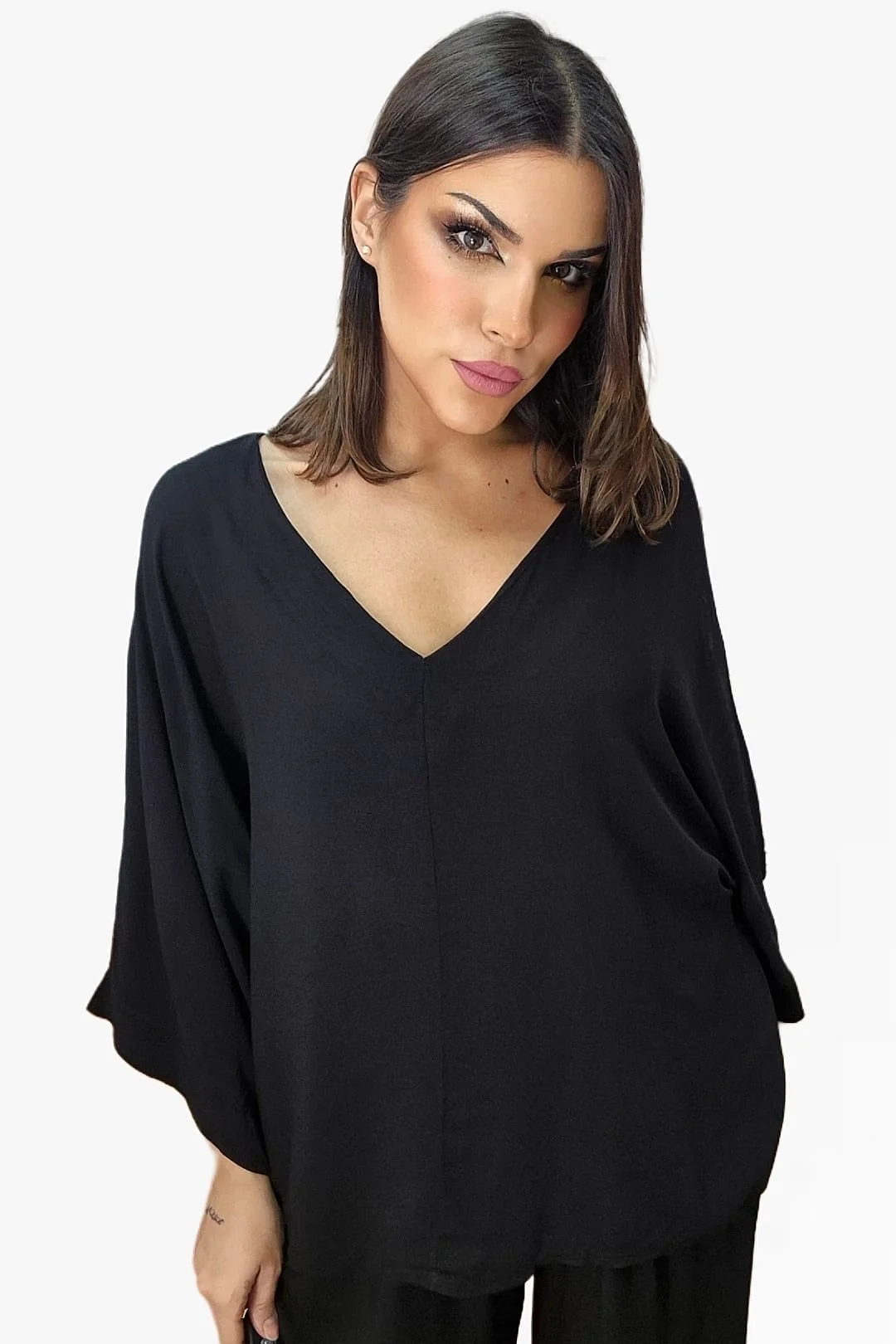 Bluson FLuido Oversize Negro - Imagen 4