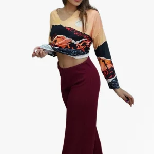 Pantalon Basico Canale Rojo