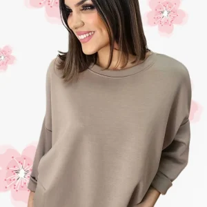 Sudadera Manga Ranglan Verde Kaki