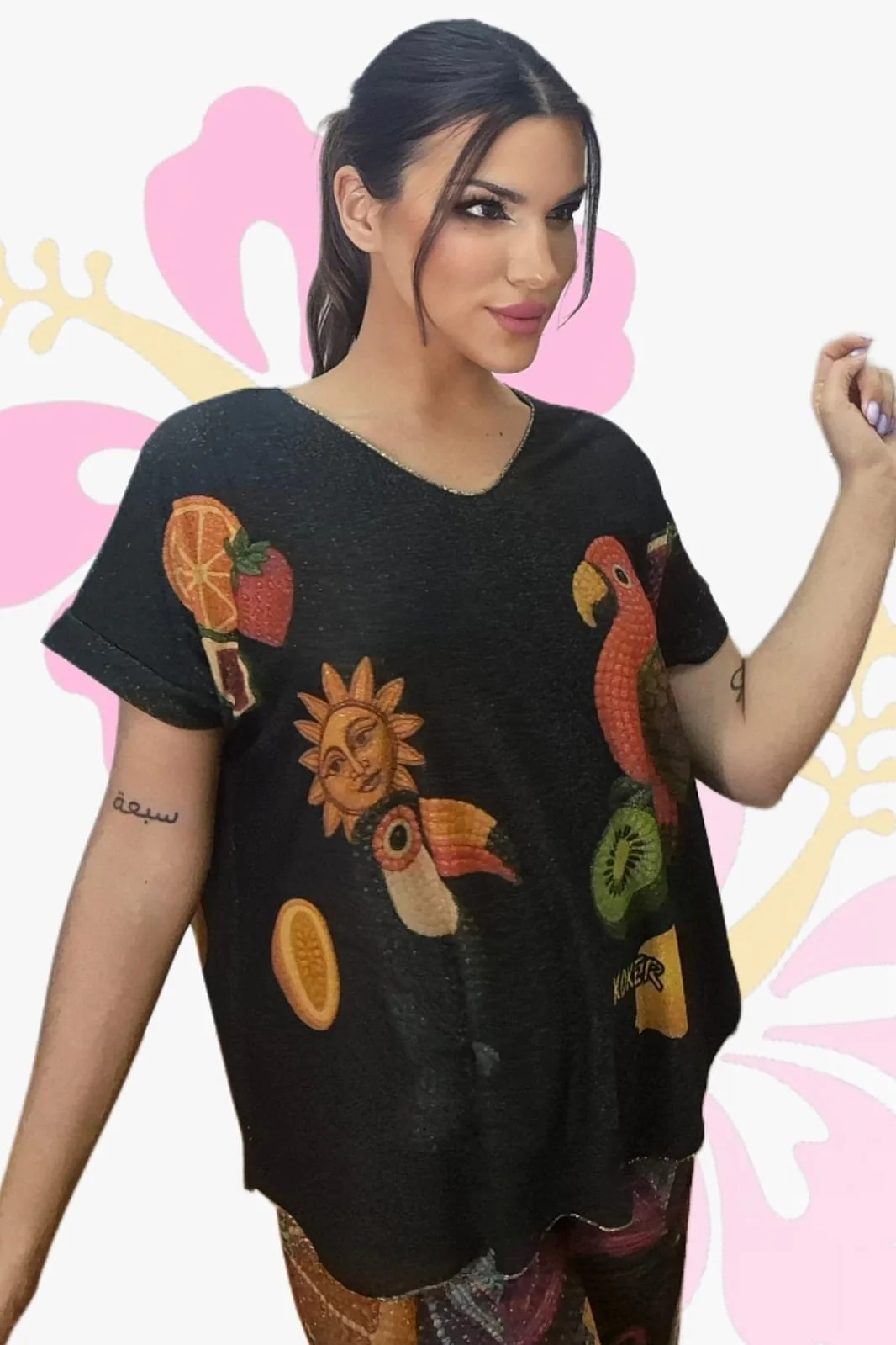 Camiseta Costa Rica Negra