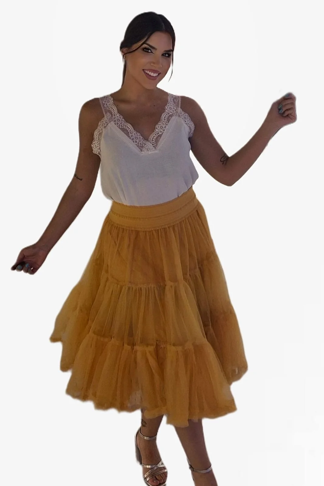 Falda tul amarilla - Imagen 5