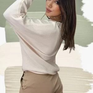 Jersey Volante Muñeca Beige