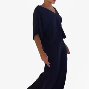 Pantalon Pareo Boton Azul Marino