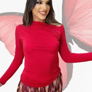 Camiseta Fluida Roja