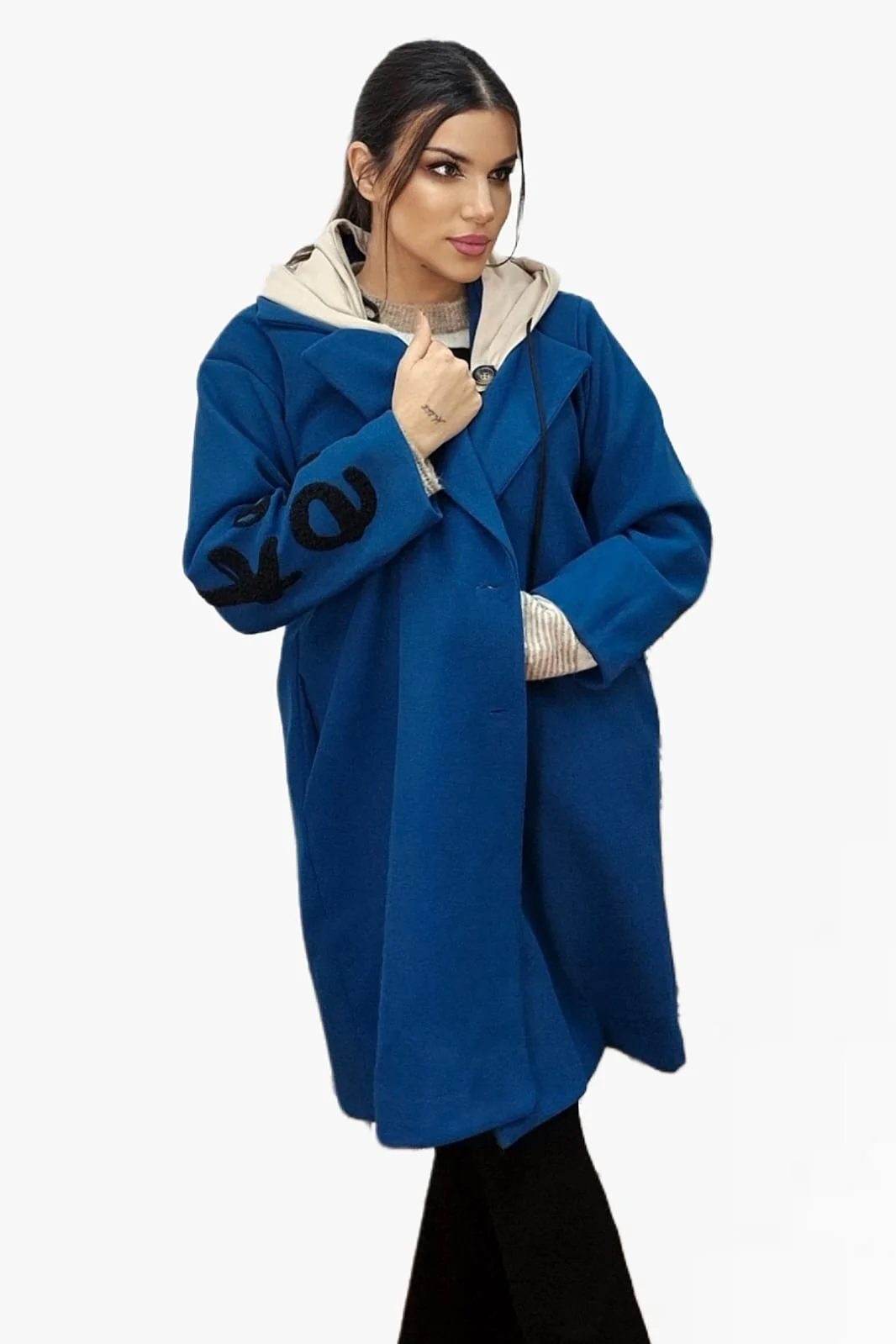 Abrigo Koker Capucha Turquesa - Imagen 6