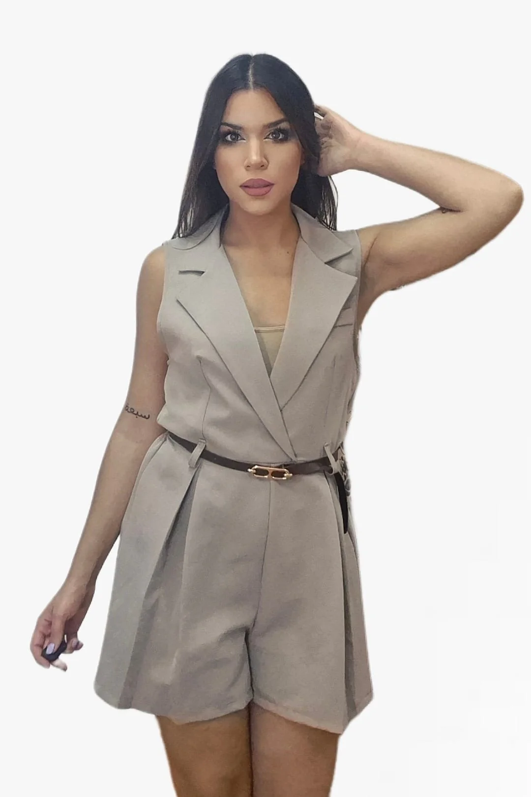 Mono Solapa Cruzada Marrón - Imagen 5