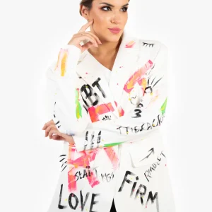 Blazer Art blanca