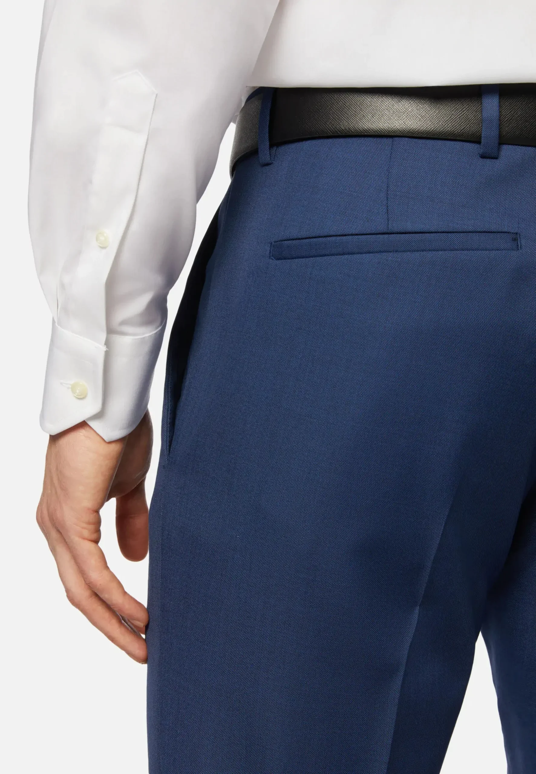 Camisa Boggi Blanca en Algodón y Elastano - Imagen 3