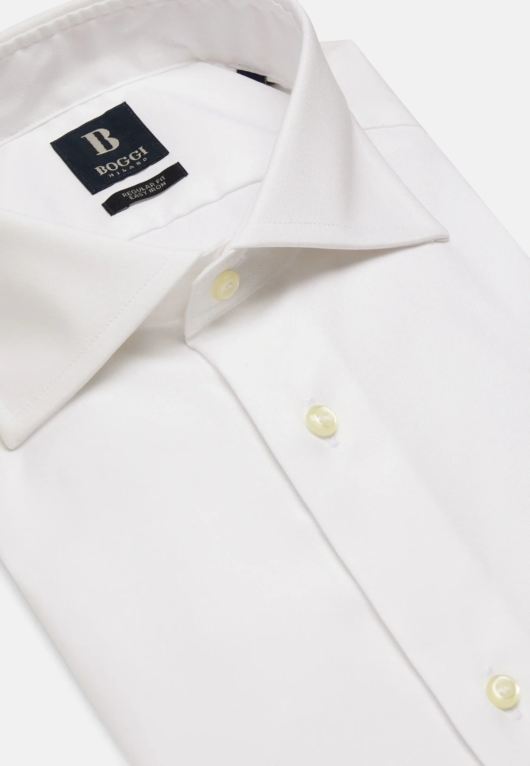 Camisa Boggi Blanca en Algodón y Elastano - Imagen 4