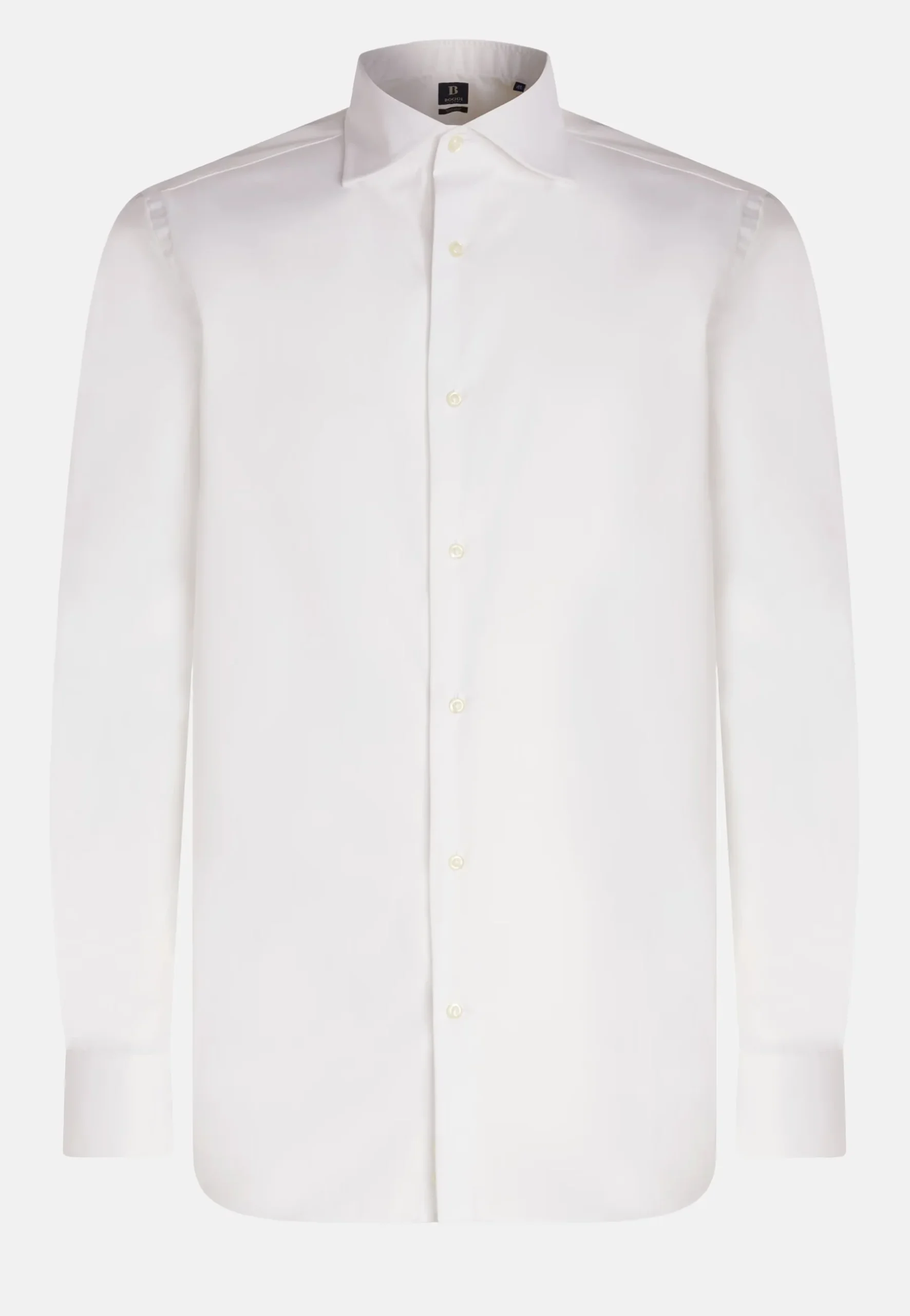 Camisa Boggi Blanca en Algodón y Elastano - Imagen 5