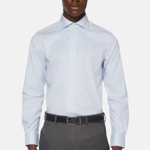 Camisa Boggi Azul en Algodón y Elastano