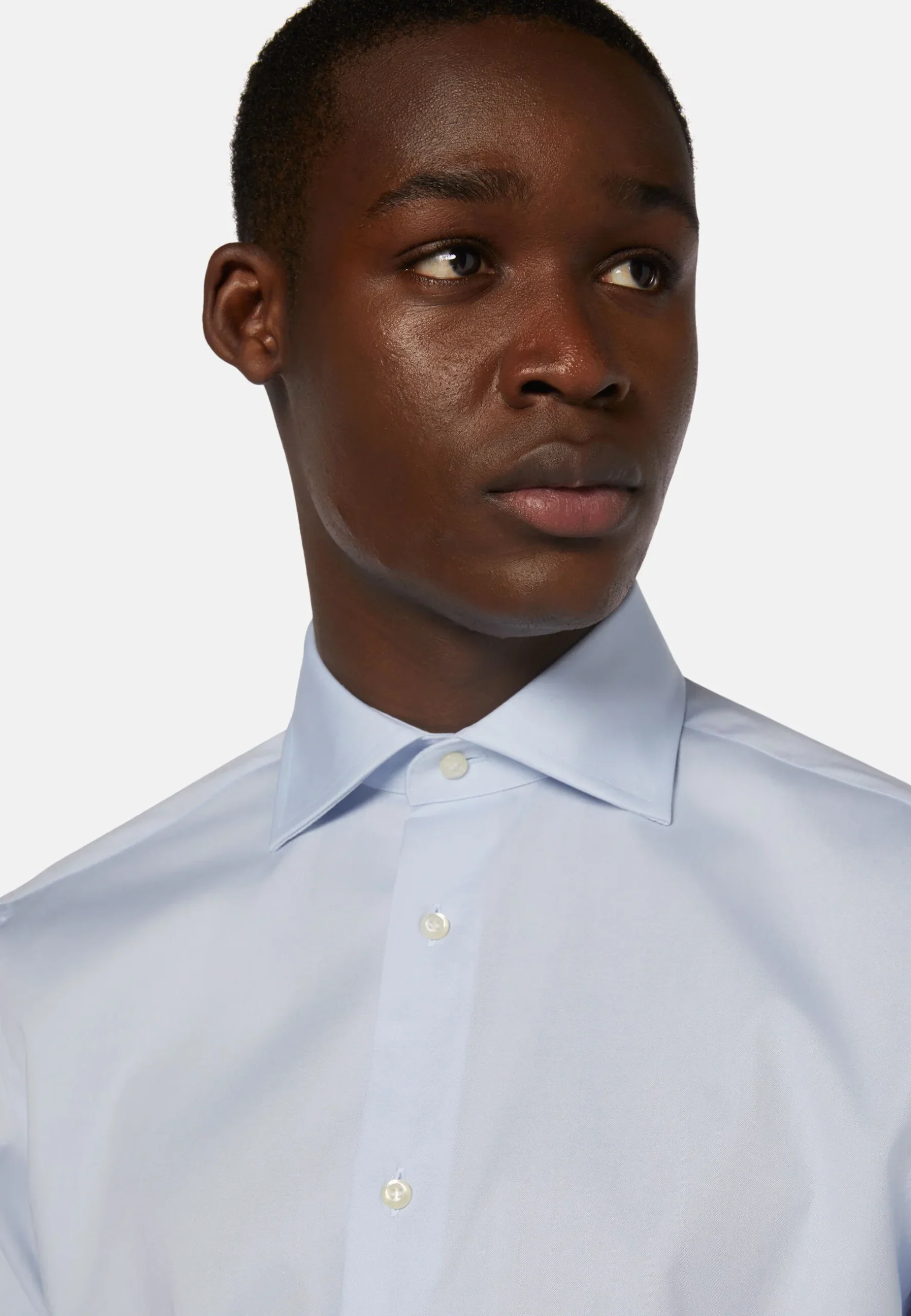 Camisa Boggi Azul en Algodón y Elastano - Imagen 4