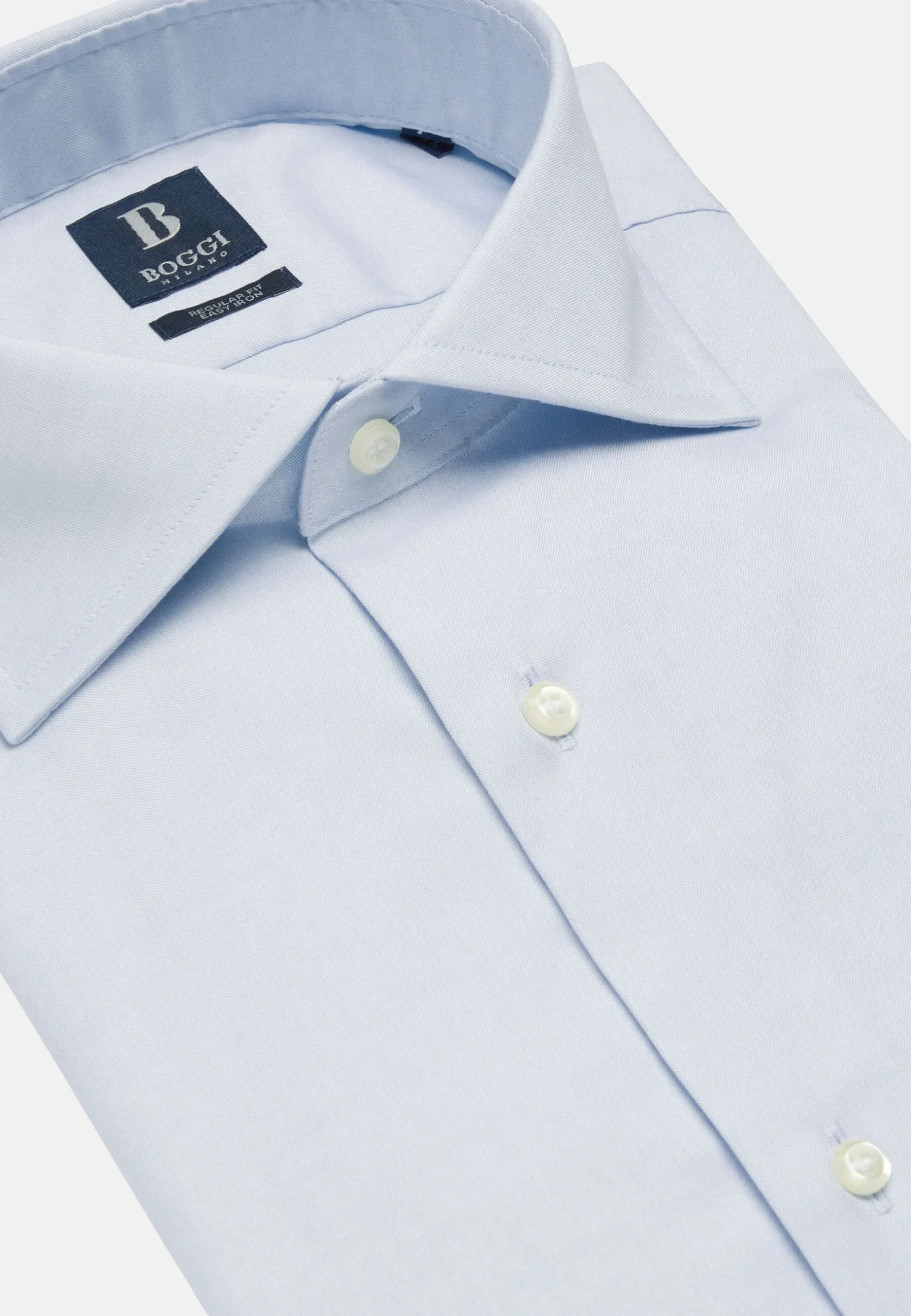 Camisa Boggi Azul en Algodón y Elastano - Imagen 5