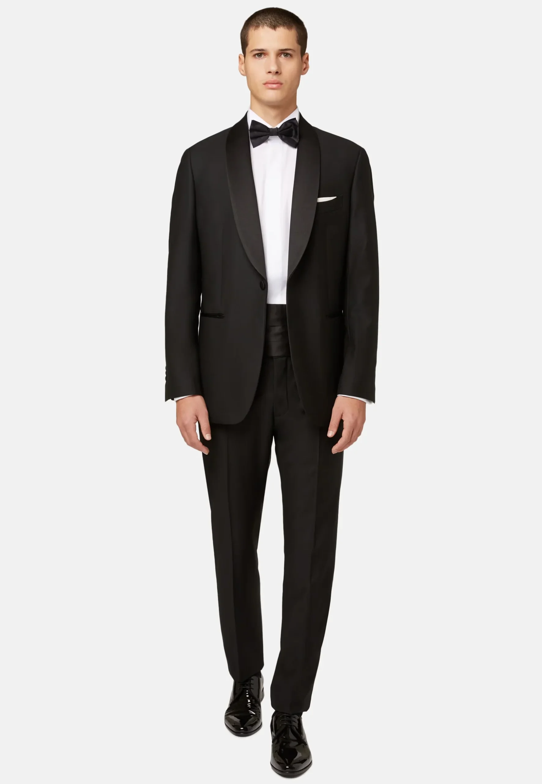 Smoking Boggi Negro en Lana y Elastano - Imagen 3