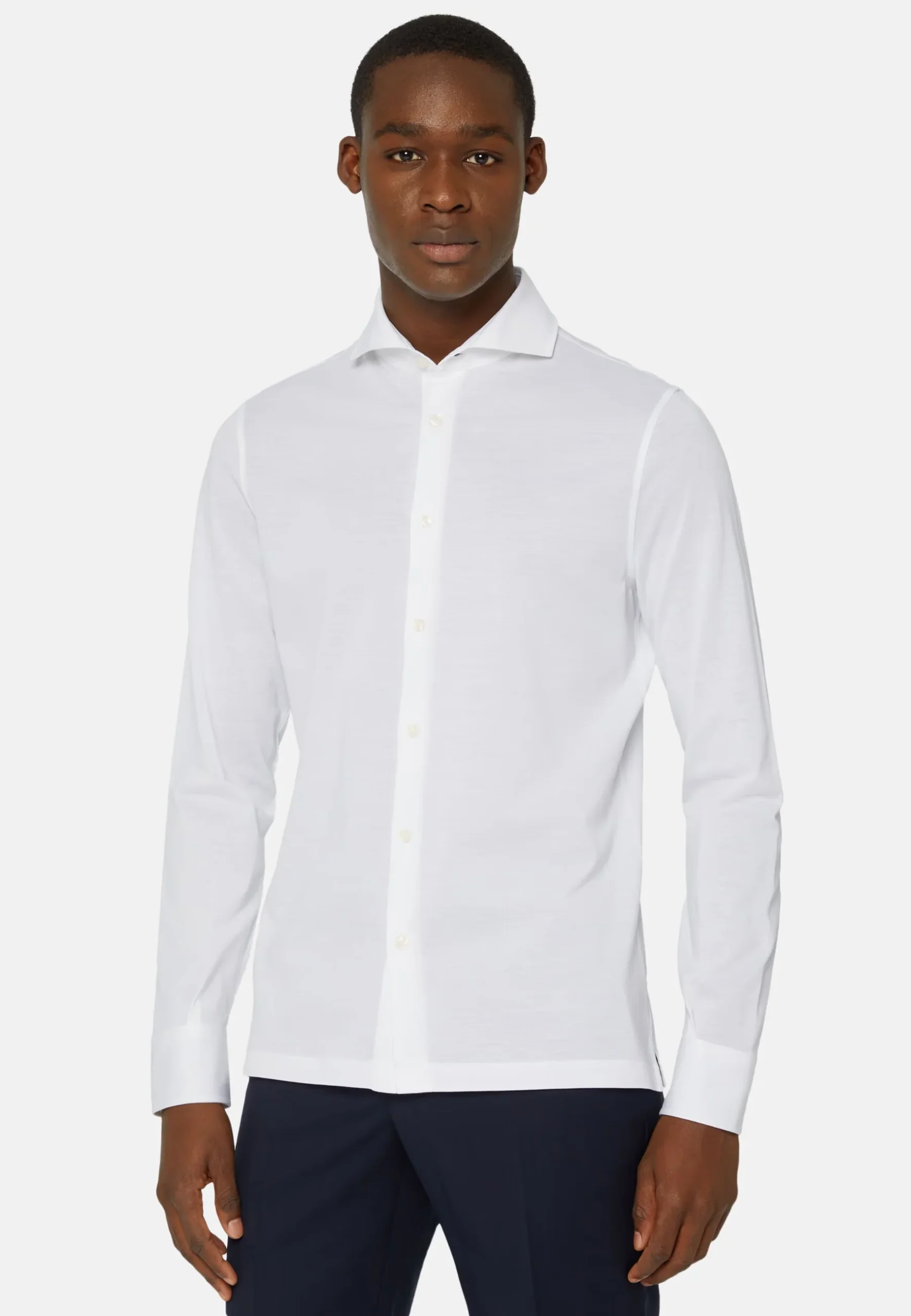 Camisa Sport Boggi Blanca en Algodón