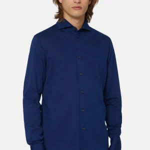 Camisa Sport Boggi Azul en Algodón