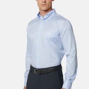 Camisa  Rayas Celestes B.