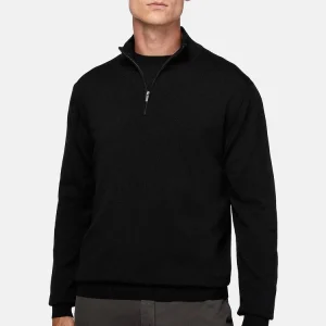 Sweater Halfzip Negro B.