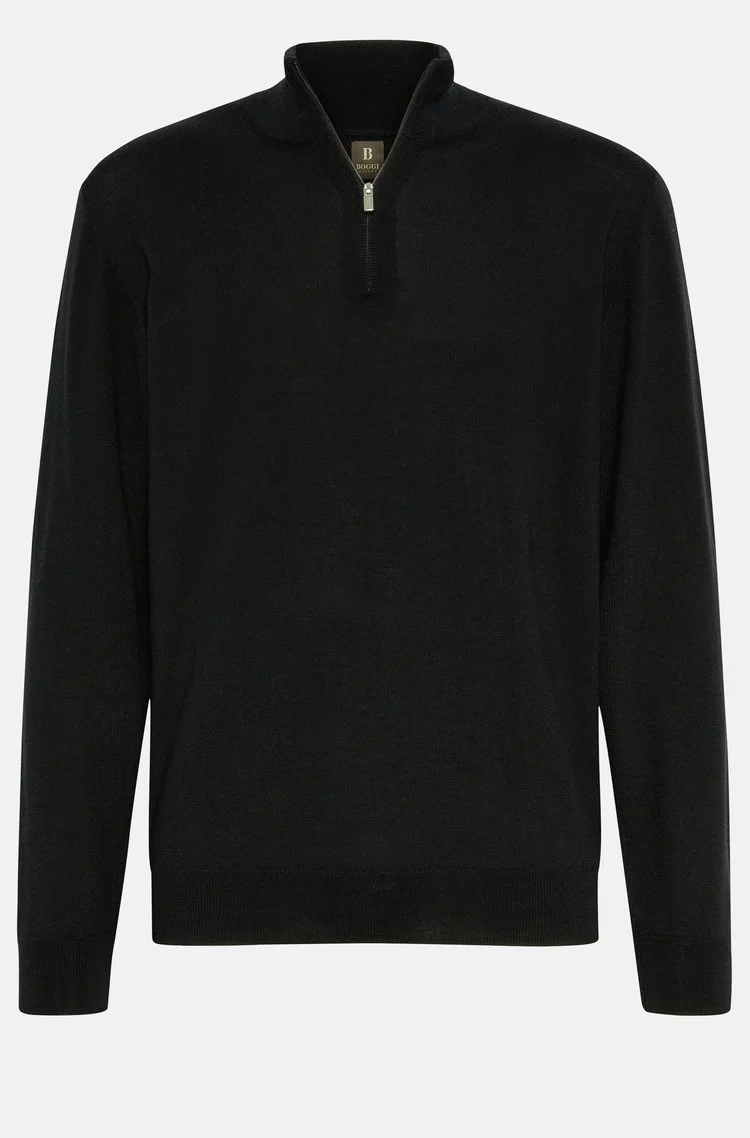 Sweater Halfzip Negro B. - Imagen 5