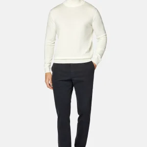 Pantalón Azul Oscuro en Algodón con Elastano B.