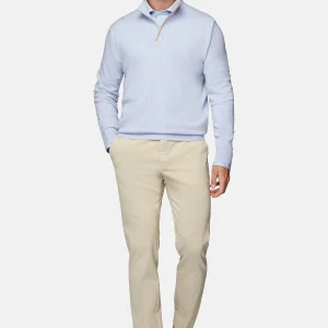 Pantalón Beige en Algodón con Elastano B.