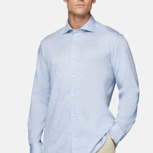 Camisa Sport Celeste en  B.