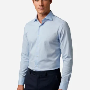 Camisa Sport Azul Cielo Micro Motivo B.