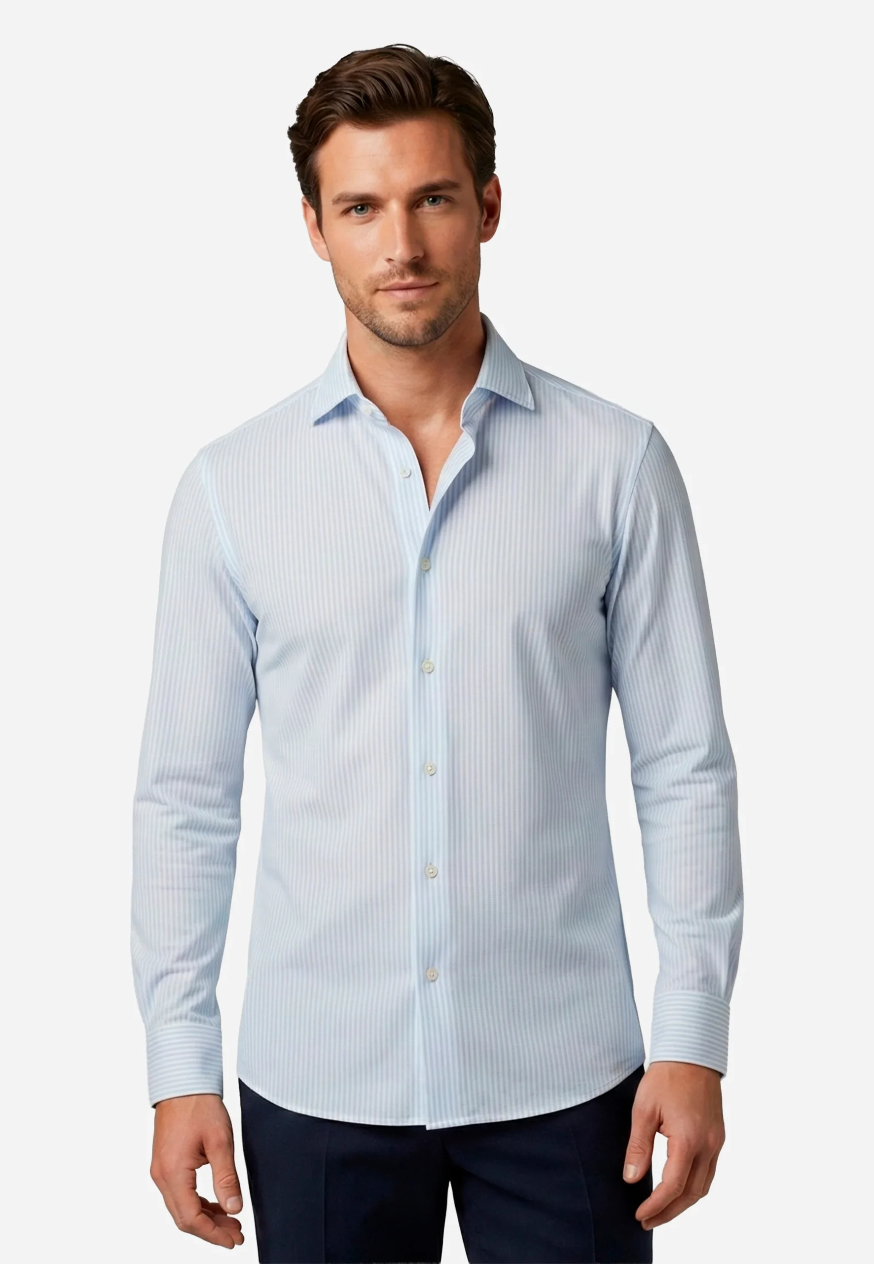 Camisa Hombre Azul Cielo B.