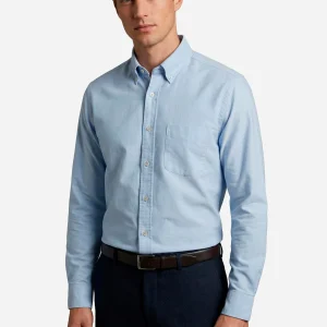 Camisa Boggi Azul en Algodón
