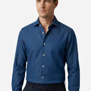 Camisa Sport Boggi Azul en Algodón