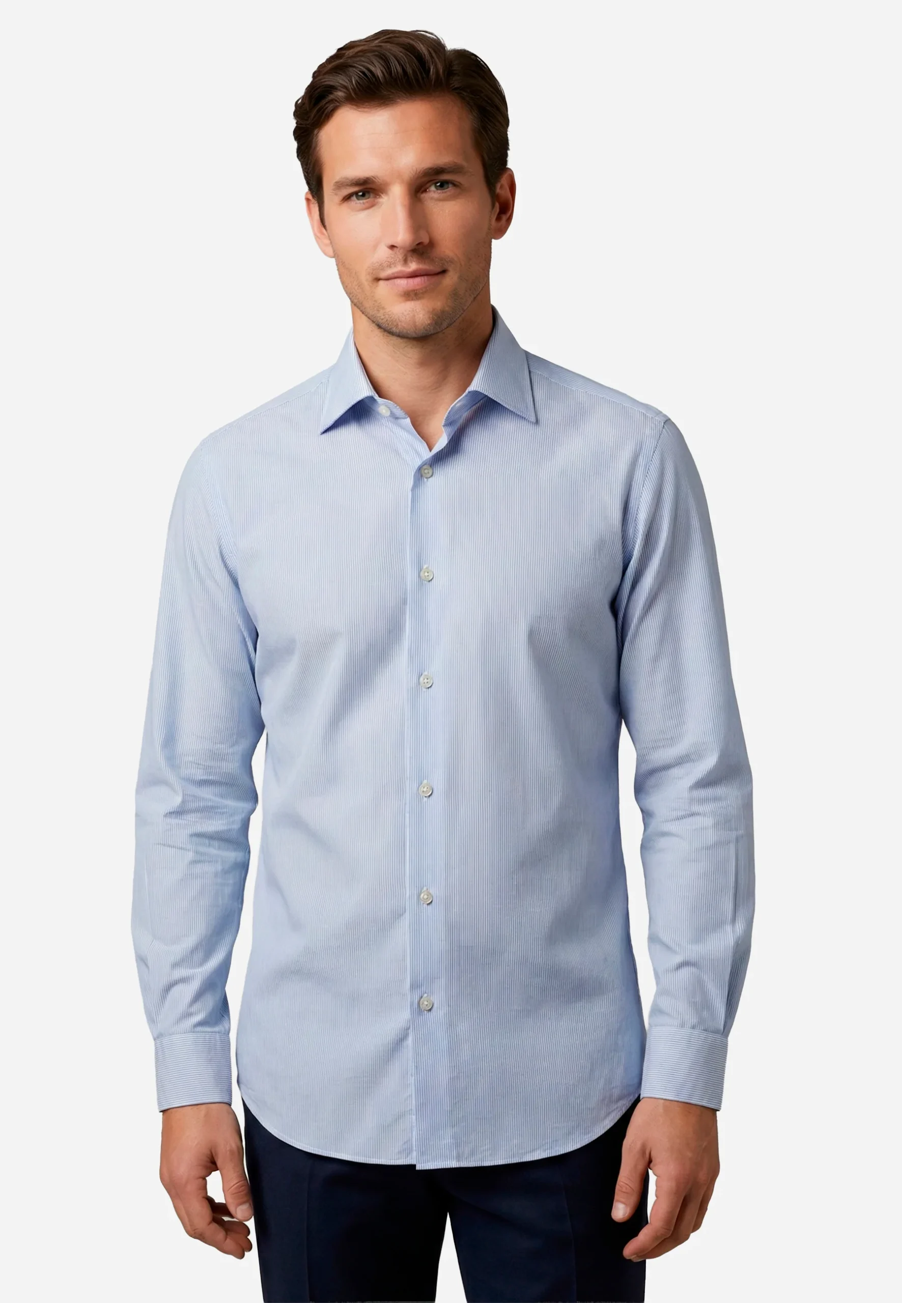 Camisa Sport Boggi Azul en Algodón