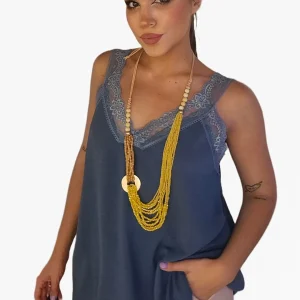 LENCERA TIRANTES UNICA AZUL