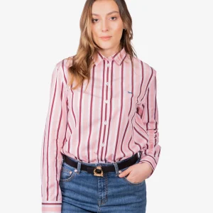 Blusa Dama Rosada Rayas Algodón H&B