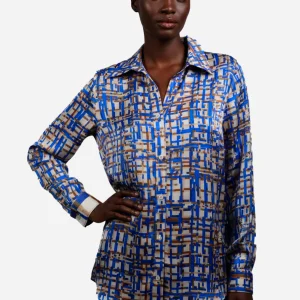 Camisa Dama Azul H&B