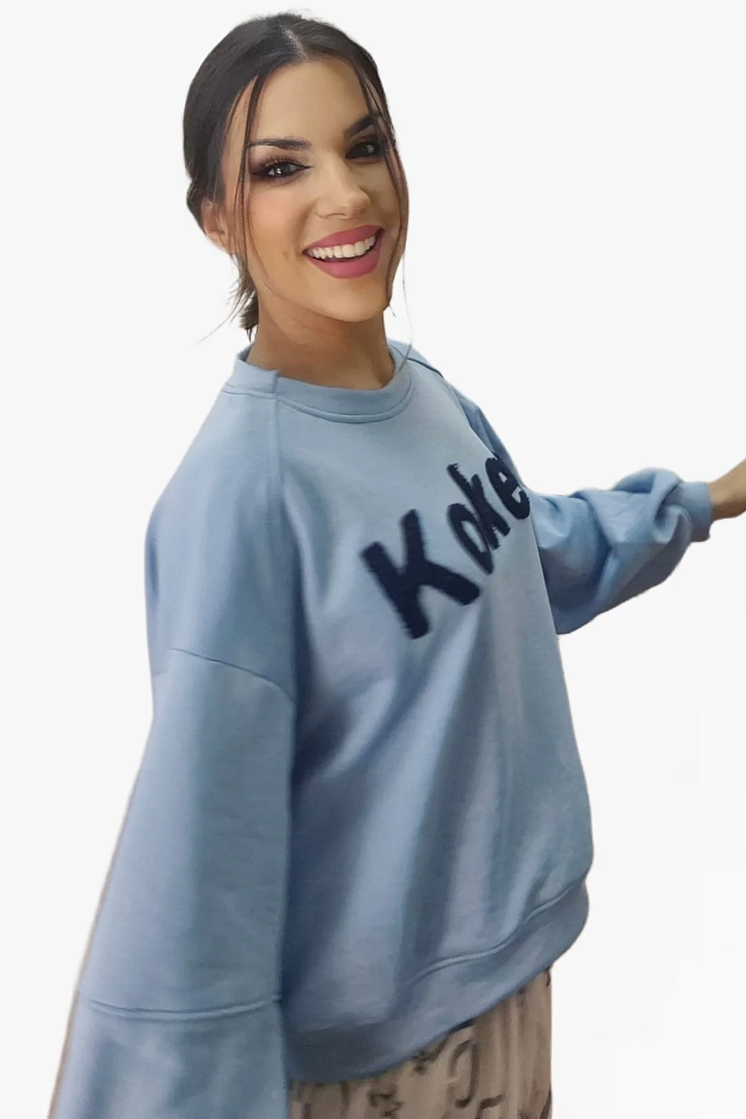 Sudadera Koker Letras Azul - Imagen 3