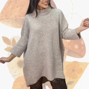 Jersey Largo Desigual Beige